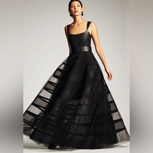 Sachin & Babi Black Gown